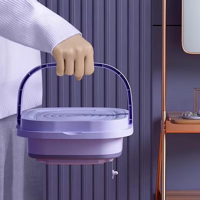 Foldable Mini Washing Machine – Portable Compact Laundry Washer | Heavy Quality