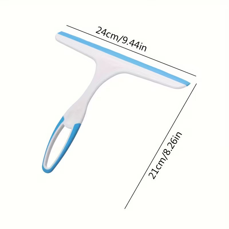Glass Scraper Wiper | Multi-Purpose Window Cleaning Brush | Car, Kitchen & Bathroom Squeegee Cleaner