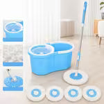 Microfiber Spin Mop with Bucket | 360° Rotating Floor Cleaning Mop