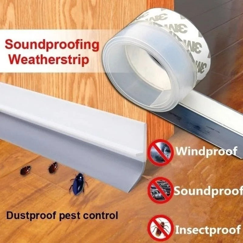 5M Door Bottom Sealing Strip | Flexible Door Draft Stopper | Dust, Wind, Water & Insect Gap Blocker