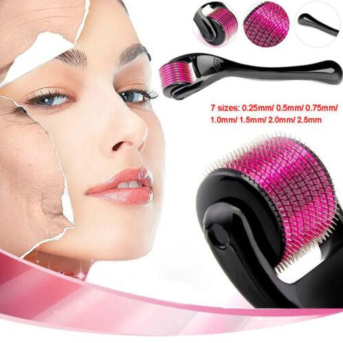 0.5mm Derma Roller – 540 Micro Needle Skin & Scalp Roller for Hair Growth, Facial Care & Skin Repair | 1 Pack