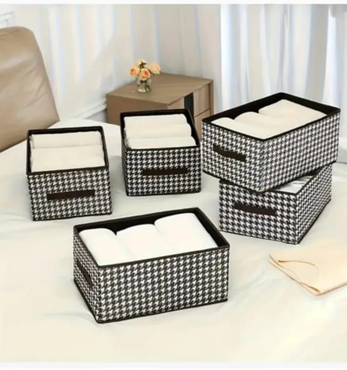 Clothes Storage Organizer Box – Foldable Wardrobe Storage Container with Lid for Blankets, Quilts, Clothes & Closet Organization