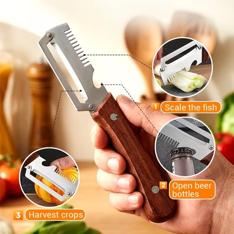 Multifunctional Kitchen Knife Peeler | Small Size Vegetable & Fruit Cutter | Multipurpose Kitchen Tool