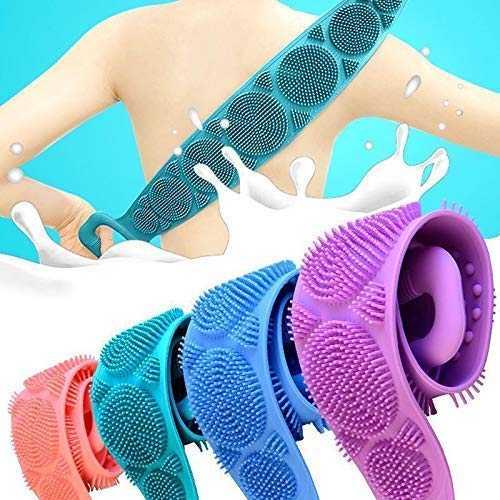 3-in-1 Silicone Bath & Skincare Set | Shower Body Scrubber, Back Scrubber & Face Cleansing Brush