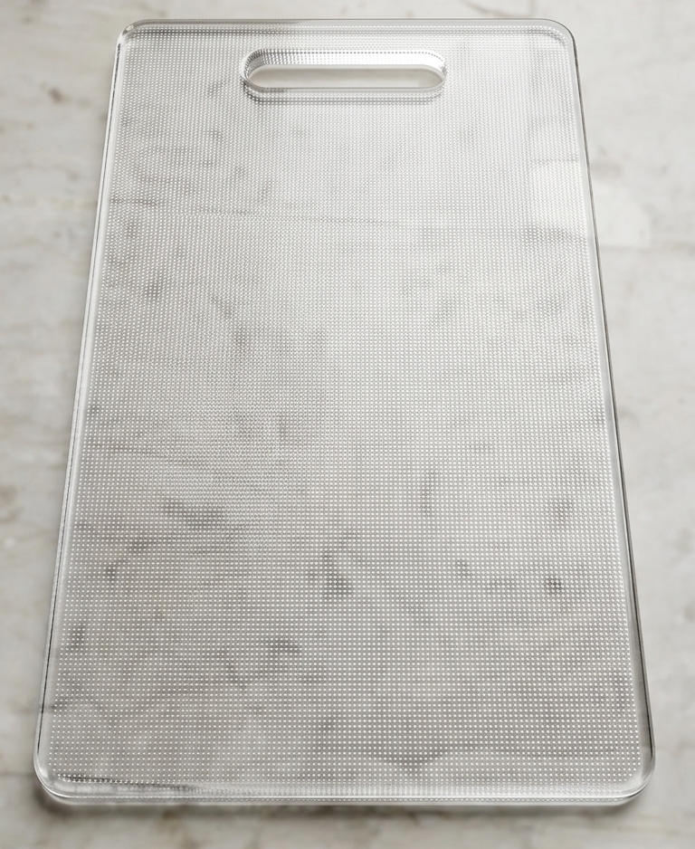 Premium Acrylic Cutting Board 6mm – Transparent Chopping Board 17×10.5 Inch for Kitchen, Vegetables, Fruits & Meat