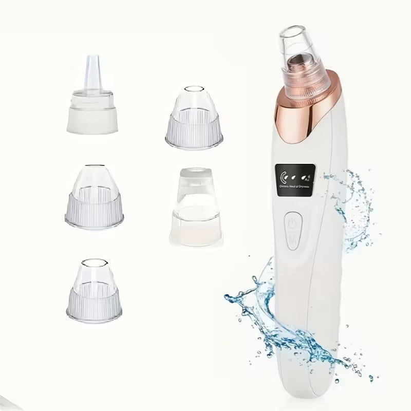 Electric Blackhead Remover | 5-Head Pore Cleaner Vacuum | Acne & Facial Pore Suction Device