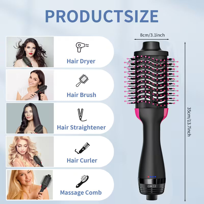 One Step Hot Air Brush – Hair Dryer & Styler | Volumizing Blow Dry Brush for Smooth Hair