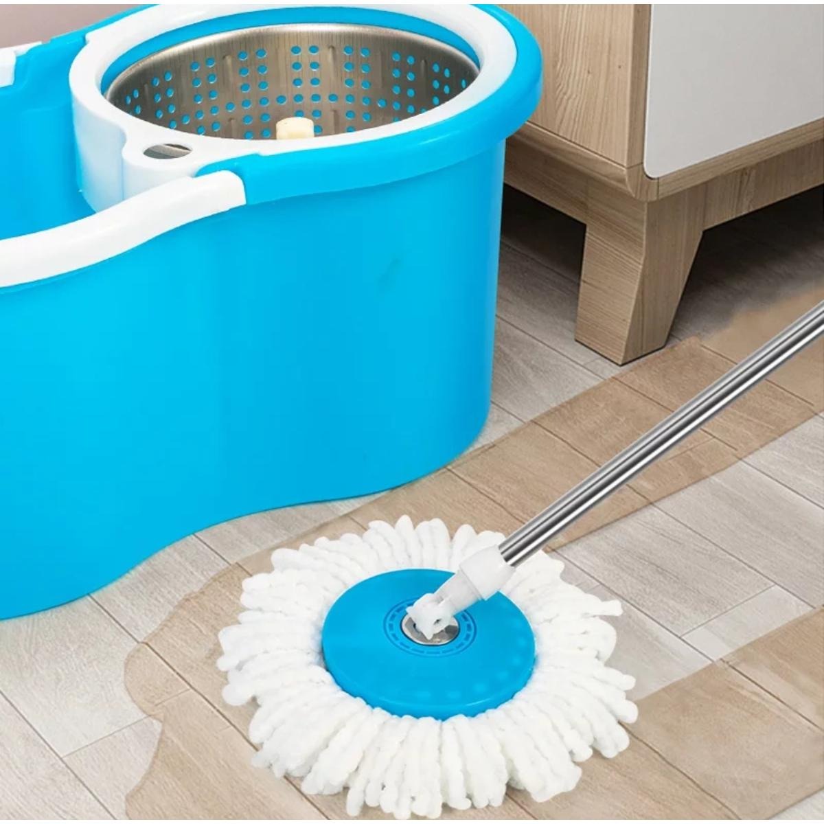 Microfiber Spin Mop with Bucket | 360° Rotating Floor Cleaning Mop