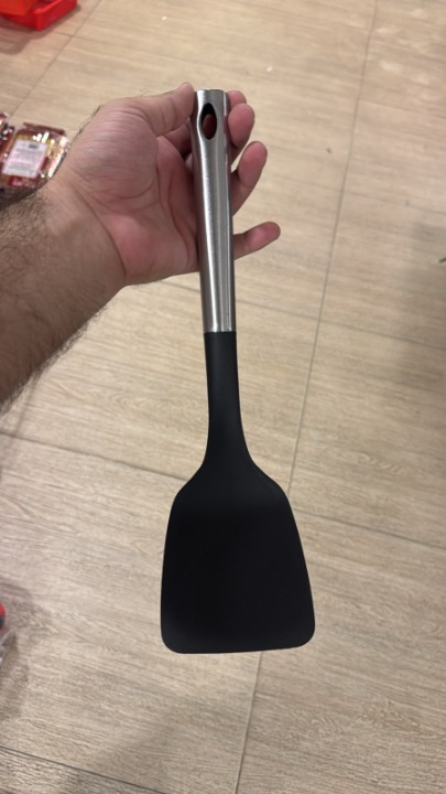 Stainless Steel Handle Silicone Spatula | Heat-Resistant Kitchen Cooking Turner | Frying, Baking & Mixing Tool