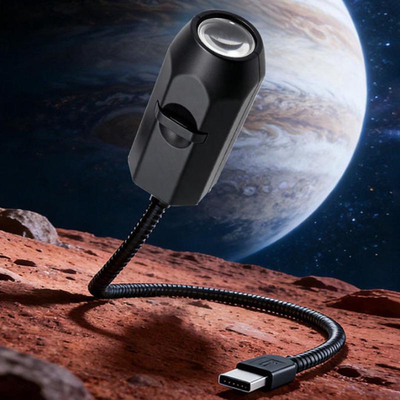MoonGlow Starry Sky Projector | USB Moon Earth Projection Night Light | 3 Lens Romantic Bedroom Atmosphere Lamp