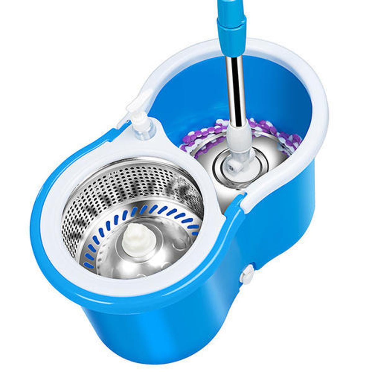Microfiber Spin Mop with Bucket | 360° Rotating Floor Cleaning Mop