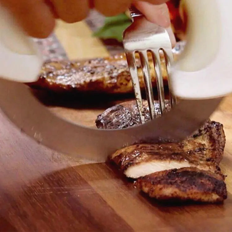 Circular Rolling Knife Stainless Steel | Universal Kitchen Cutter | Round Rolling Knife for Fast & Easy Cutting