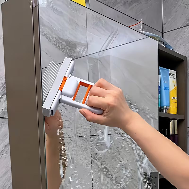 Foldable Mini Mop – Portable Desktop Wet & Dry Cleaning Mop | Self-Squeezing Compact Mop