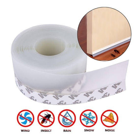 5M Door Bottom Sealing Strip | Flexible Door Draft Stopper | Dust, Wind, Water & Insect Gap Blocker