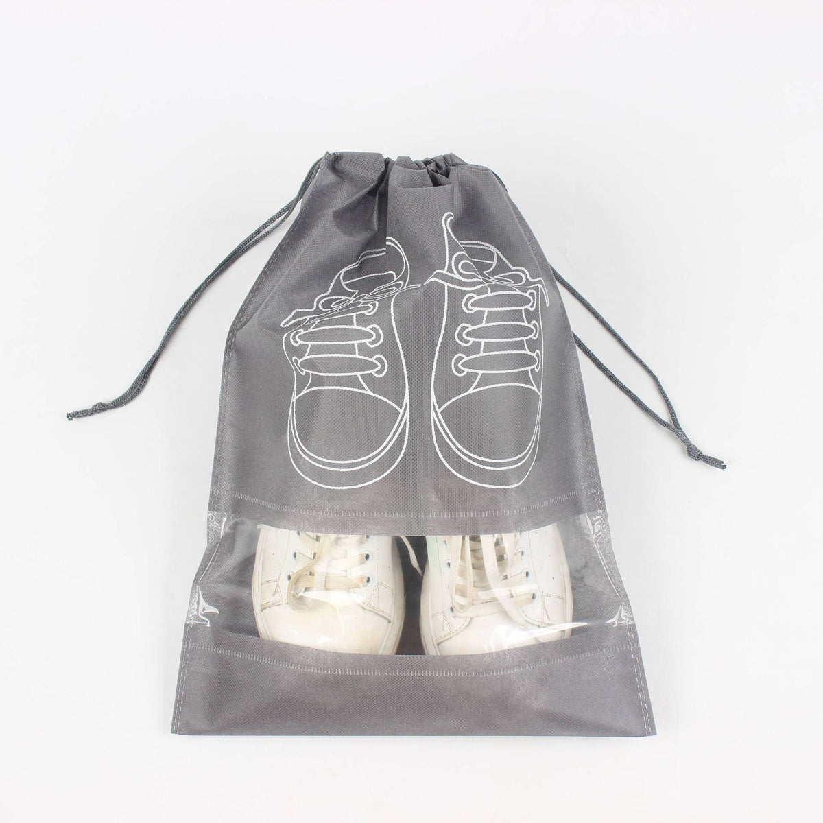 Shoe Bags for Travel – Dustproof Shoe Storage Organizer with Clear Window, Non-Woven Packing Pouch |