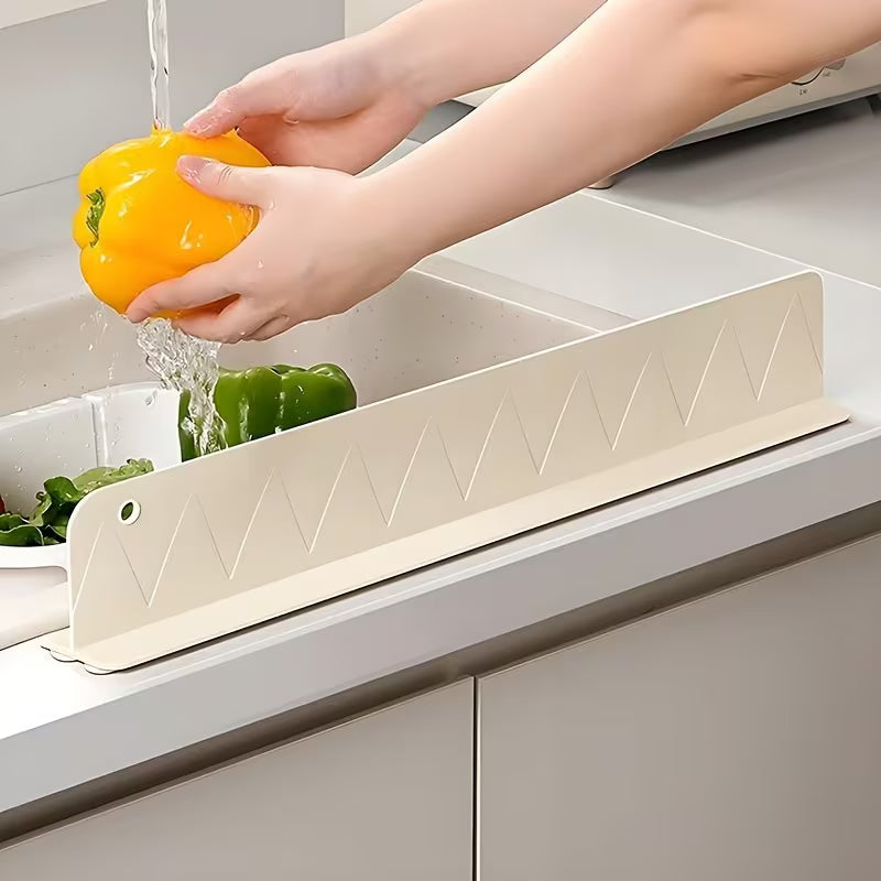 Silicone Sink Splash Guard | 16-Inch Kitchen Sink Water Splash Guard with Strong Suction Cups