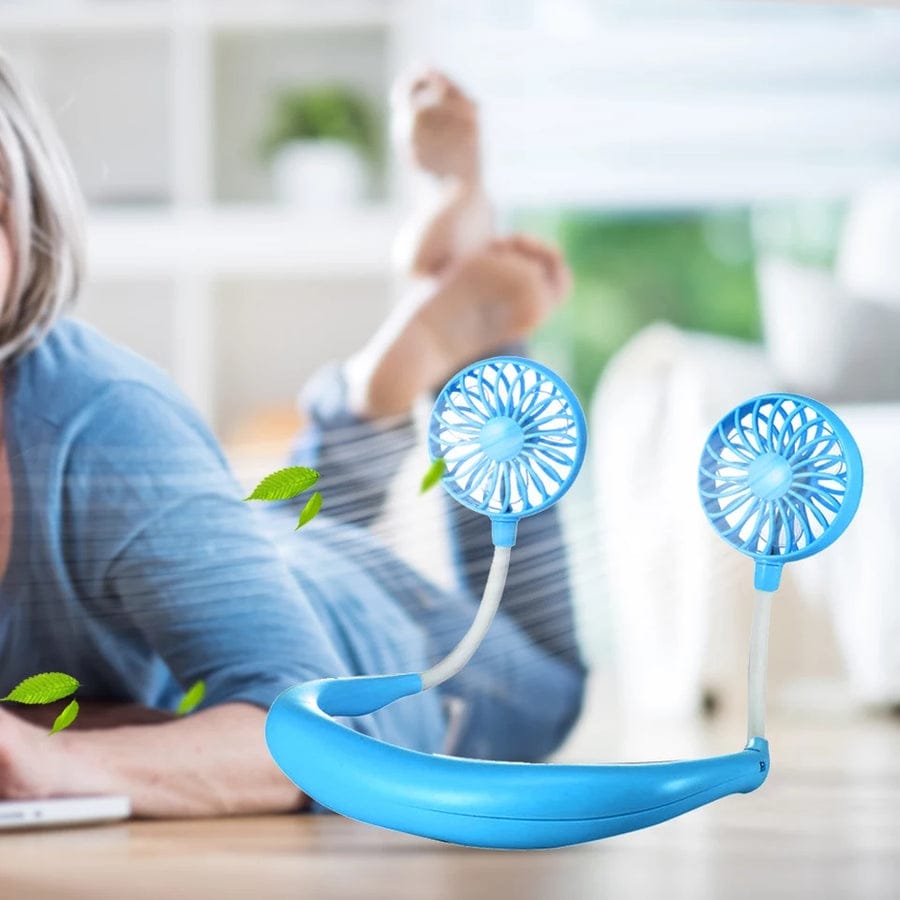 7 Wing Neck Fan – Rechargeable Portable Personal Fan | Hands-Free Mini Cooling Fan