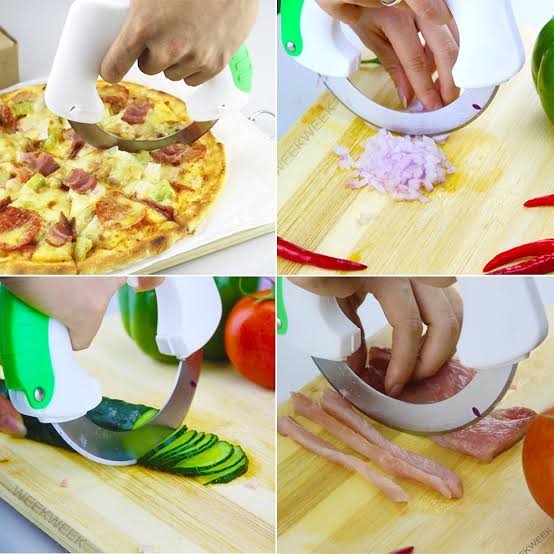 Circular Rolling Knife Stainless Steel | Universal Kitchen Cutter | Round Rolling Knife for Fast & Easy Cutting