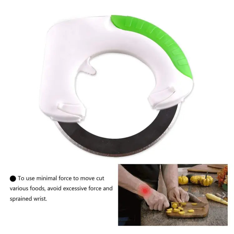 Circular Rolling Knife Stainless Steel | Universal Kitchen Cutter | Round Rolling Knife for Fast & Easy Cutting