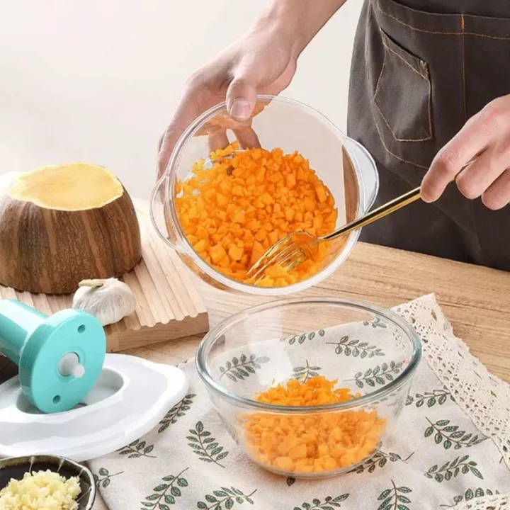 Push Chopper | Manual Hand Press Food Chopper for Kitchen | Multipurpose Vegetable & Meat Chopper