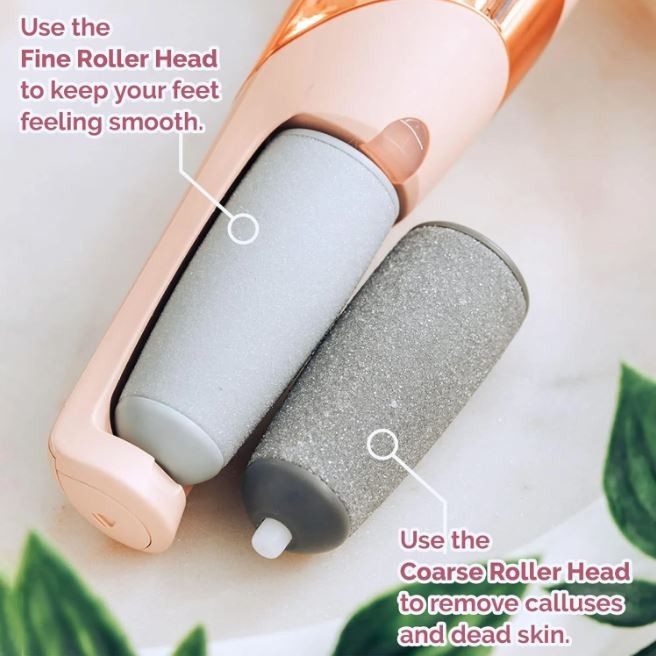 Rechargeable Electric Foot File & Callus Remover – Painless Dead Skin Remover for Soft, Smooth Feet | Areza